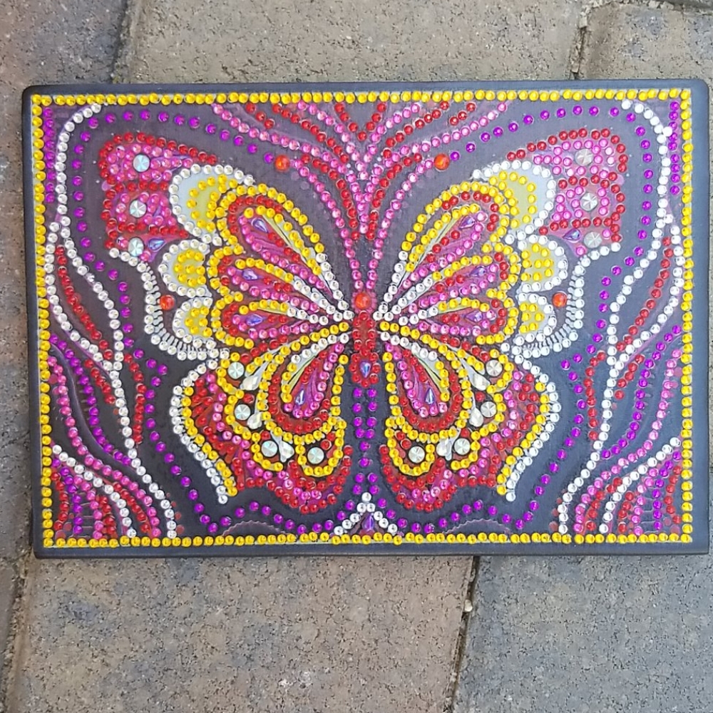 Jeweled Butterfly Soft Leather notebook/journal NW